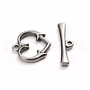 Tarnish Resistant 304 Stainless Steel Toggle Clasps STAS-D142-06A-P-2