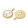 Brass Micro Pave Cubic Zirconia Pendants KK-U070-31G-2
