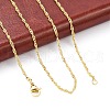 Brass Singapore Chains Necklace for Women NJEW-P265-07G-1