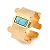 304 Stainless Steel Adjustable Open Cuff Rings RJEW-K294-01G-2
