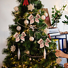 FINGERINSPIRE 3Pcs 3 Styles Christmas Theme Burlap Ribbon Jute Ribbon OCOR-FG0001-63-5