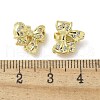 Brass Micro Pave Clear Cubic Zirconia Pendants KK-A236-17G-3