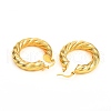 Brass Hoop Earrings EJEW-F250-01-G-3