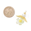 Handmade Glass Seed Beaded Angel Pendants PALLOY-MZ00764-05-2