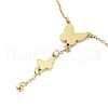 Ion Plating(IP) Butterfly Pendant Necklaces NJEW-K265-01G-2