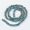 Electroplate Transparent Glass Beads Strands EGLA-A034-T2mm-R09-2