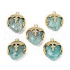 Natural Amazonite Faceted Pendants G-K347-09G-04-1