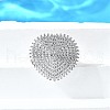 Brass Micro Pave Cubic Zirconia Cuff Rings RJEW-V007-06P-1