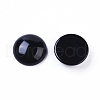 Natural Dyed & Heated Black Agate Cabochons X-G-L510-12C-03-2