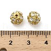 7mm Brass Crystal Rhinestone Beads KK-S519-01B-02G-3