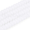 Opaque Spray Painted Glass Beads GLAA-ZX008-4mm-18G-3