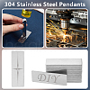 Olycraft 30Pcs 304 Stainless Steel Cabochons STAS-OC0001-33-4