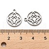 Non-Tarnish 316 Surgical Stainless Steel Charms STAS-H190-03P-02-3
