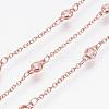 Handmade Brass Cubic Zirconia Chains CHC-P0005-04RG-1