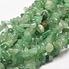 Natural Green Aventurine Chip Bead Strands G-L444-03-1