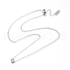 304 Stainless Steel Pendant Necklaces NJEW-I240-23P-2