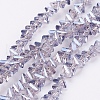 Electroplate Glass Beads Strands EGLA-J146-6mm-PL03-1