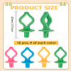 16Pcs 4 Colors Silicone Sewing Thread Bobbin Holder Clips FIND-LP0003-47-2