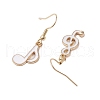 Alloy and Enamel Dangle Earrings for Woman EJEW-JE06019-4