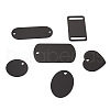 Beadthoven 30Pcs 6 Style Aluminum Pendants FIND-BT0001-23-3