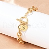 Golden 304 Stainless Steel Charm Bracelets NJEW-K284-01G-N-2