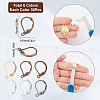 SUNNYCLUE 180Pcs 6 Colors Brass Leverback Earring Findings KK-SC0003-33-2
