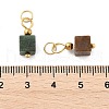 Natural Indian Agate Pendants STAS-Z129-01G-01-3