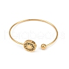 304 Stainless Steel Cuff Bangles for Women BJEW-C111-02G-2