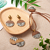 Cheriswelry 16Pcs 4 Styles Resin & Walnut Wood Pendants RESI-CW0001-13-7