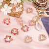 8Pcs 2 Styles Alloy Pendants PALLOY-GO00027-4