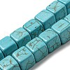 Dyed Synthetic Turquoise Beads Strands G-G075-B02-01-1