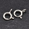 925 Sterling Silver Spring Ring Clasps STER-F014-06F-1
