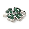 Brass Micro Pave Cubic Zirconia Charms KK-I276-44P-2