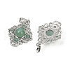 Natural Green Aventurine Pendants G-Z077-01P-08-2