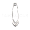 Brass Micro Pave Cubic Zirconia Safety Pins KK-H206-04P-1