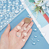   150Pcs 7 Sizes Transparent Glass Cabochons GLAA-PH0002-34-7
