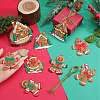 SUNNYCLUE 1Set Christmas Plastic Pendants DIY-SC0026-46C-3