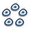 Alloy Enamel Pendants ENAM-N054-60B-RS-1