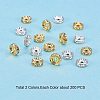 Brass Rhinestone Spacer Beads RB-PH0008-02-4