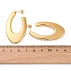 Oval 304 Stainless Steel Stud Earrings EJEW-A125-26G-5