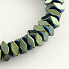 Electroplate Non-magnetic Synthetic Hematite Beads Strands G-R259-10G-1