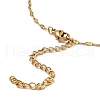 10Pcs Vacuum Plating  304 Stainless Steel Dapped Chain Necklaces Set NJEW-K254-02G-3