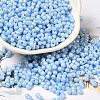 Opaque Colours Luster Glass Seed Beads SEED-B001-01A-07-1