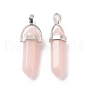 Synthetic Luminous Stone Pointed Pendants G-B041-04P-02-3