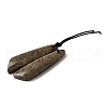 Natural Stichtite Pendants G-L617-H07-10x40mm-2