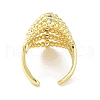 Rack Plating Brass Micro Pave Cubic Zirconia Cuff Rings RJEW-D025-11G-3