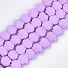 Spray Painted Non-magnetic Synthetic Hematite Beads Strands G-T116-23-09-1