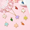 10Pcs 10 Styles Zinc Alloy Pendants ENAM-YW0004-32-6