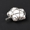 Natural Howlite Pendants G-D458-07P-01-RS-6
