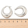 Non-Tarnish 304 Stainless Steel Chunky Hoop Earrings for Women EJEW-F280-06E-P-3